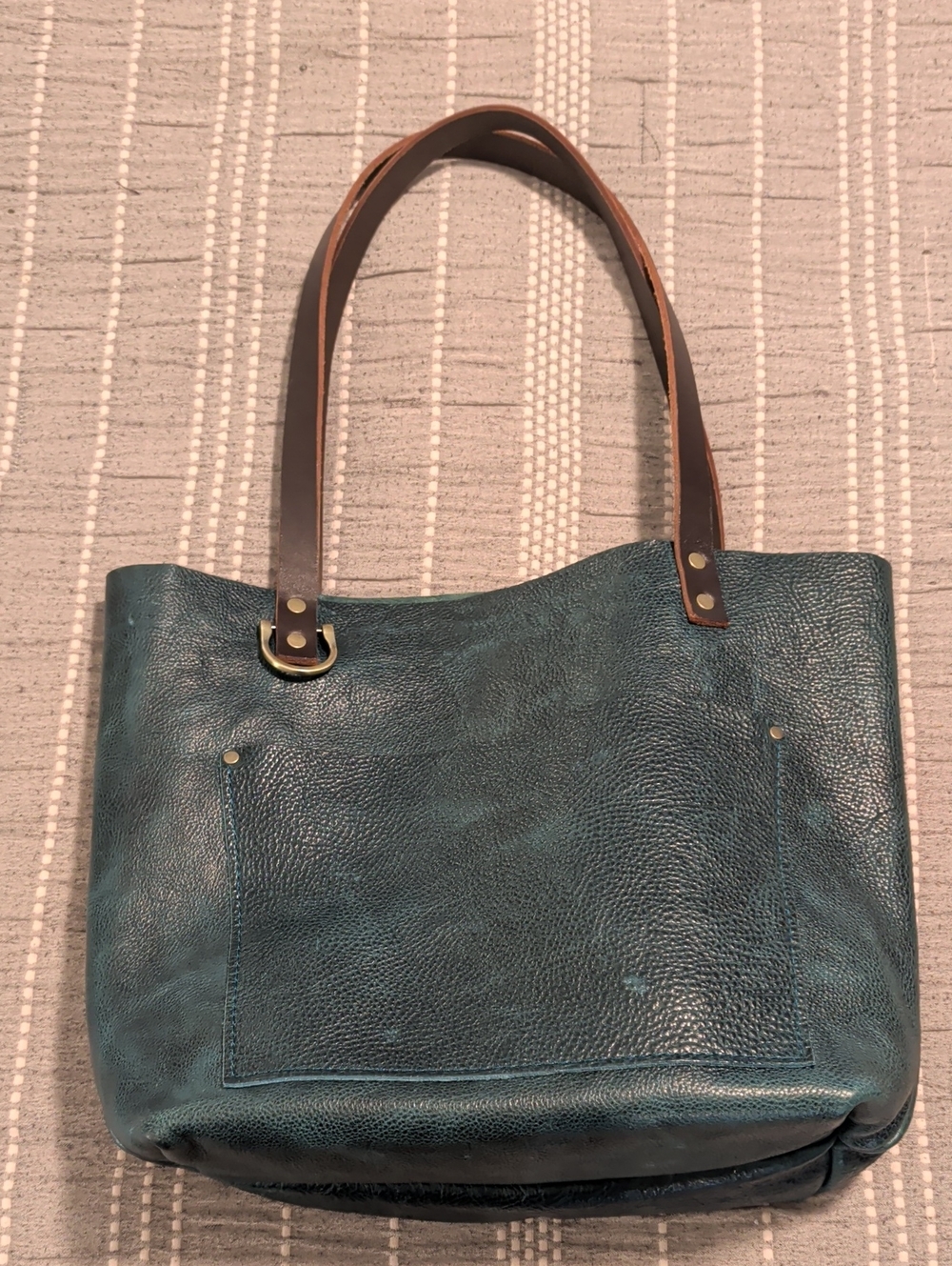 Portland Leather Medium Classic Tote - Lagoon